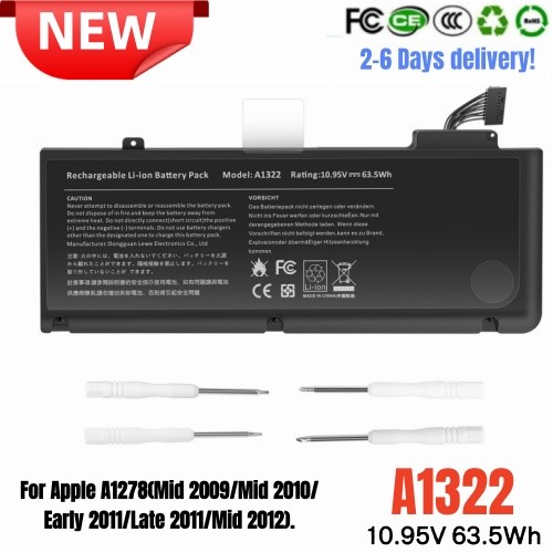 ✅LOT A1322 Battery For Macbook Pro 13" A1278 Mid 2009 2010 Early 2011 Late 2011