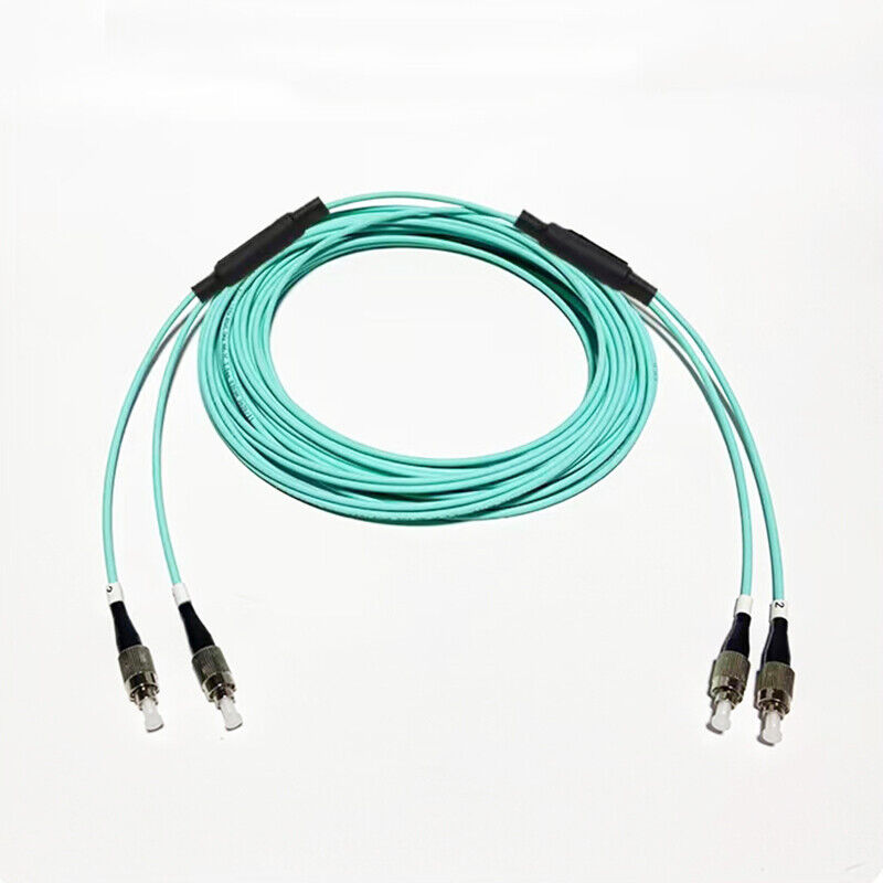 1~50M LC/FC/ST/SC UPC 10G Duplex MM OM3 50/125 Armored Fiber Optic Patch Cable