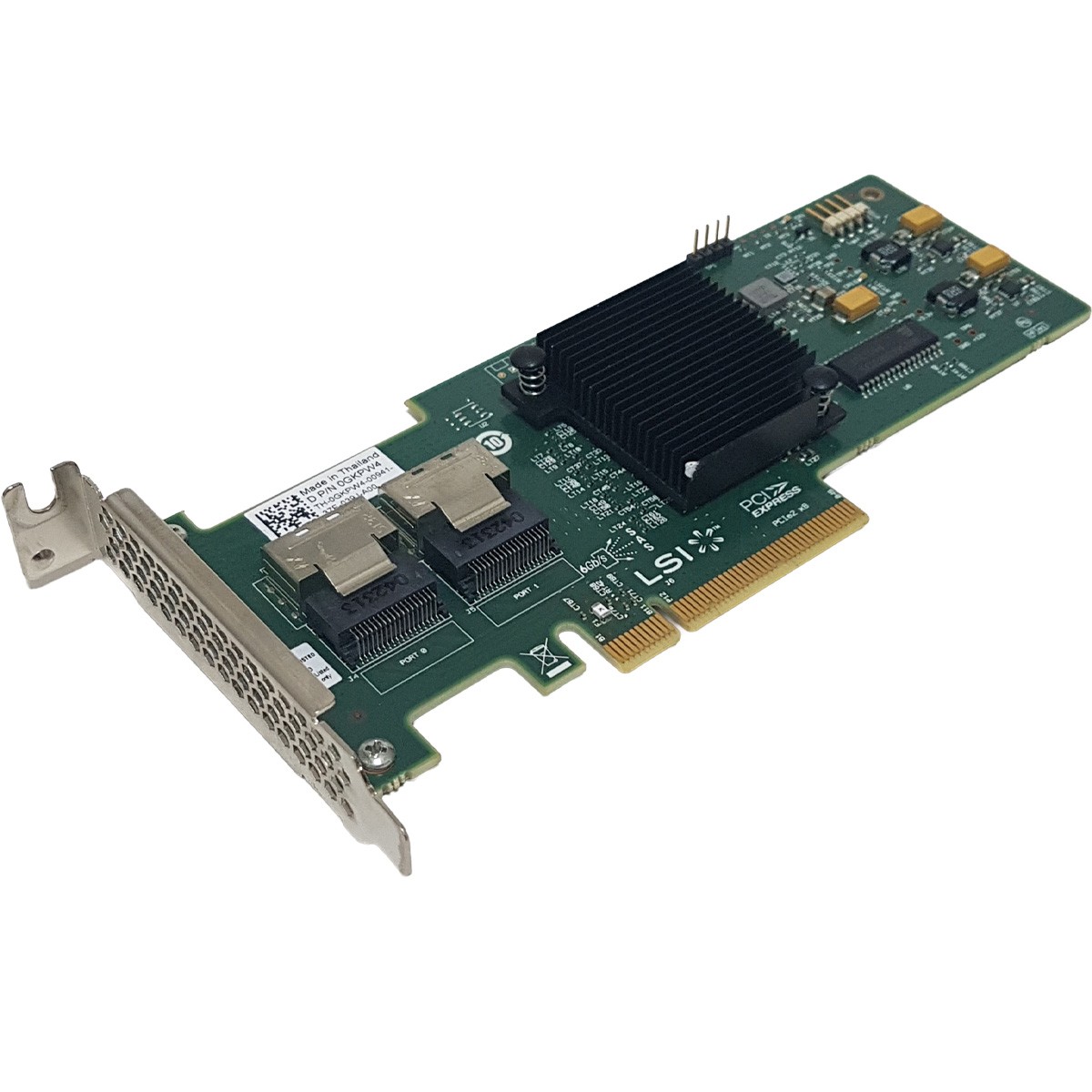 DELL 0GKPW4 LSI SAS 9210-8i 2-Port 6Gb PCIe x8 RAID Controller LP R630 R730 T630