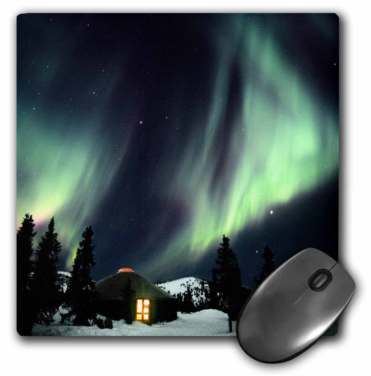 3dRose Alaska, Hot Springs. Aurora Borealis, Northern Lights - US02 FZU0003 - Fr