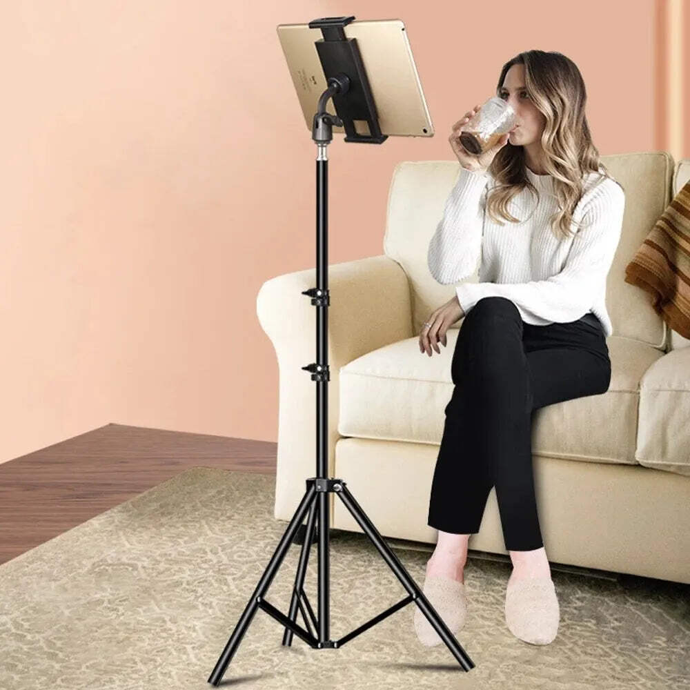 Adjustable Tablet Tripod Floor Stand Mount Support For 4-13 Inch For IPad Pro Ai