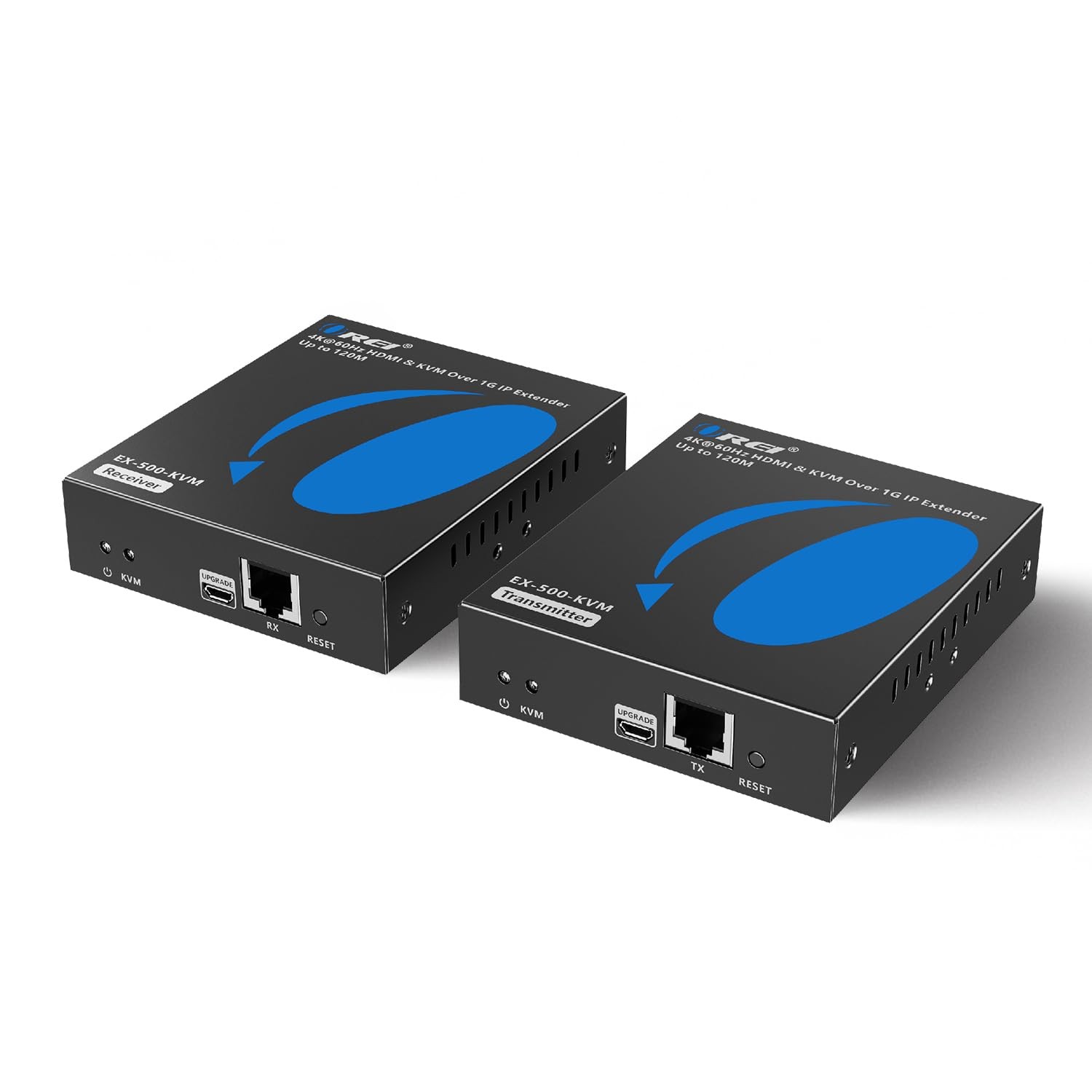 OREI 4K KVM HDMI Extender Over IP CAT6 4K@60Hz One to Many TX & RX Kit, Black