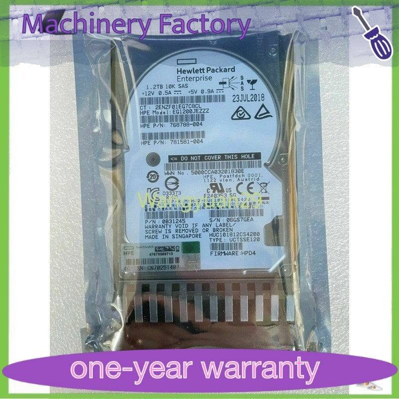 New HP MSA 1.2TB 12G SAS 10K SFF 2.5" DP ENT HDD 787648-001 HDD  Fast Shipping