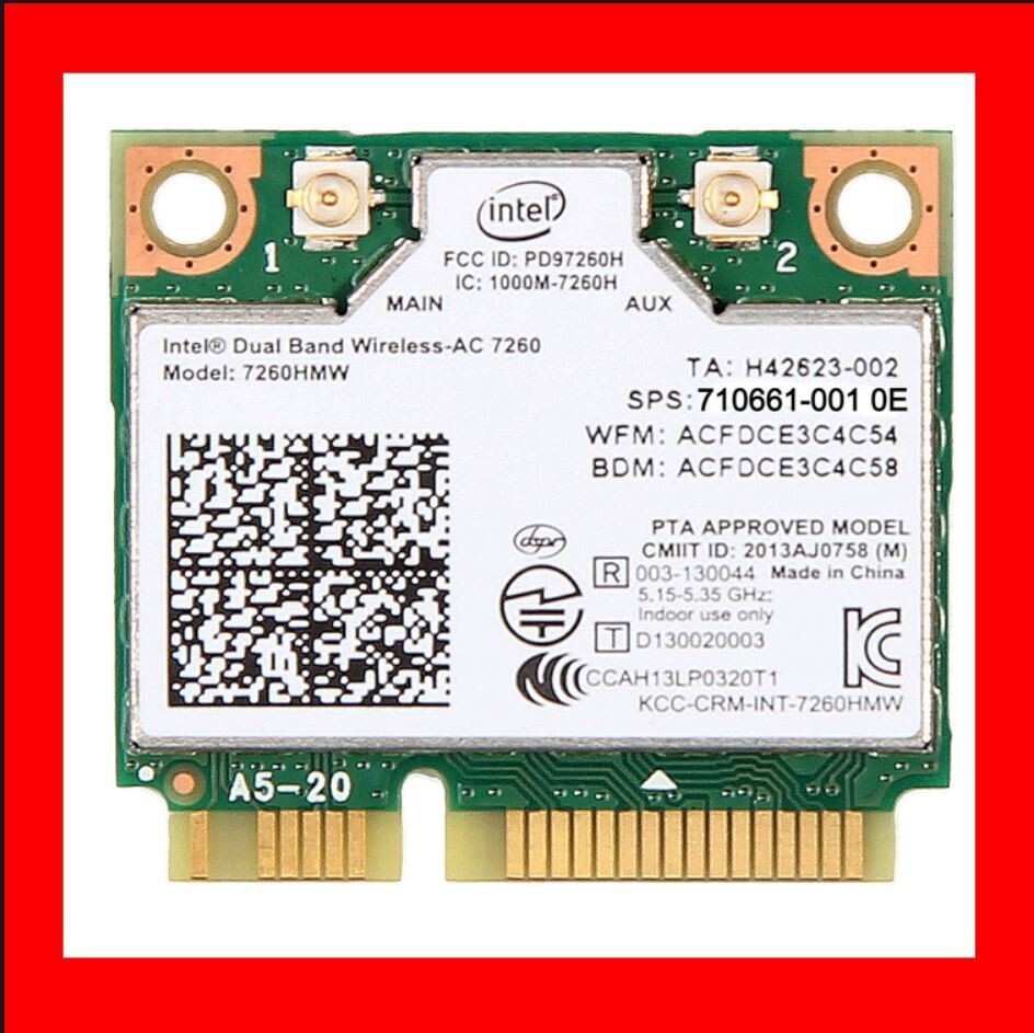 HP EliteBook 840 ZBOOK 14 15 17 Intel 7260 AC 7260HMW 710661-001 Wireless card
