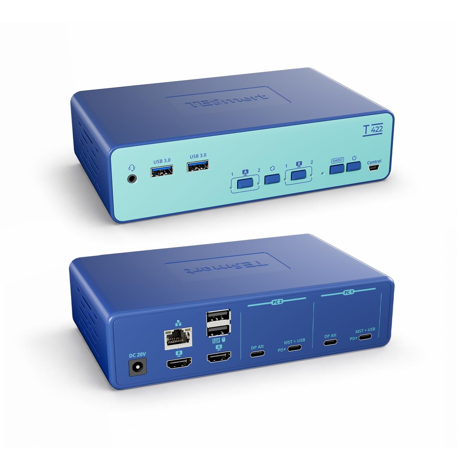 ** NEW KVM Switch | 2 Laptops 2 Monitors | Dual 4K 60Hz HDMI | Gigabit Ethernet
