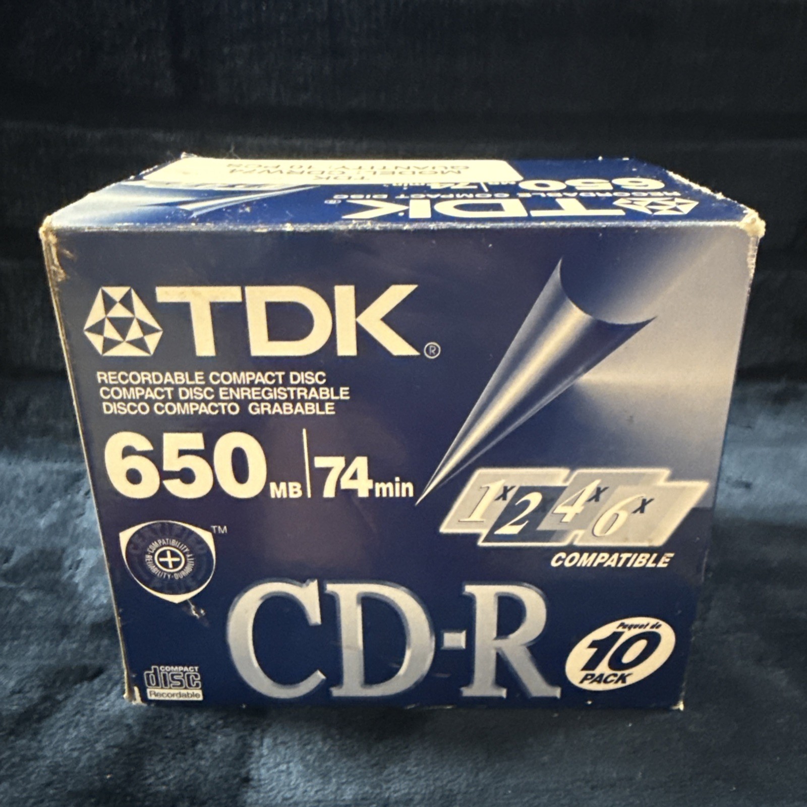 TDK CD-R 650 MB 74 Min Blank CD Lot of 10 Factory Sealed