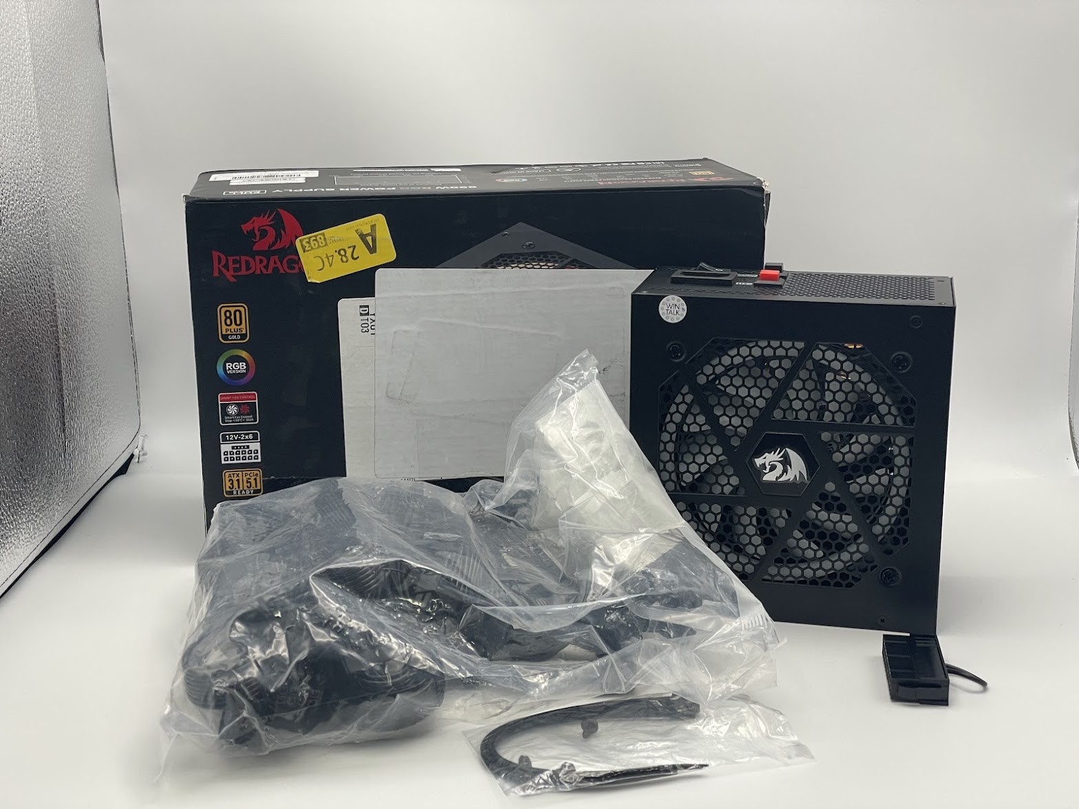 Redragon RGPS-850W 850 Watt 80+ Gold Fully Modular PSU, ATX 3.1 & PCIe 5.1