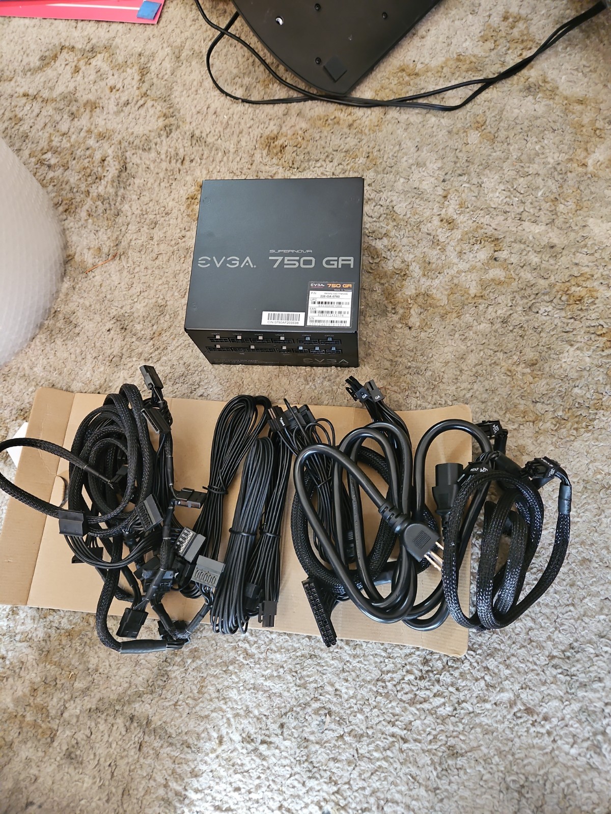 Evga 750 GA Gold Plus Power Supply |  220-GA-0750