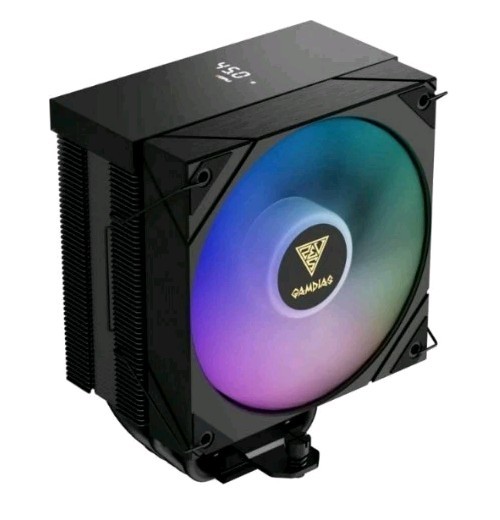 Gamdias Boreas M2-51D ARGB CPU Air Cooler with Digital Display, 5 Copper Heat Pi