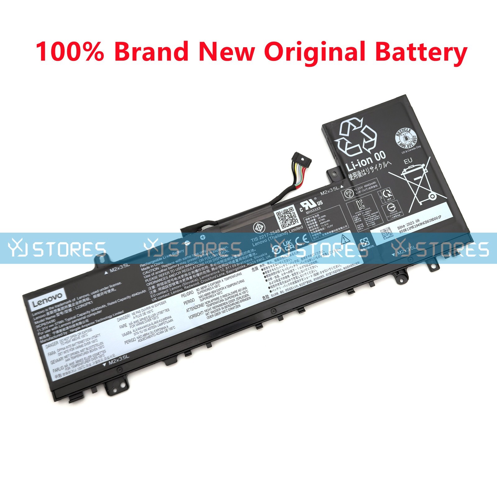 Genuine L23X3PK1 L23M3PK1 Battery for Lenovo IdeaPad Slim 5 14IMH9 15IRH9 16AHP9