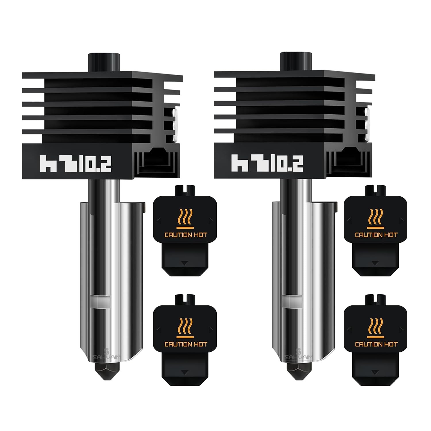 2PCS X2D/H2D/H2S/P2S Hotend Kits 0.2Mm Hardened Steel Nozzles- for 3D Printer Ba