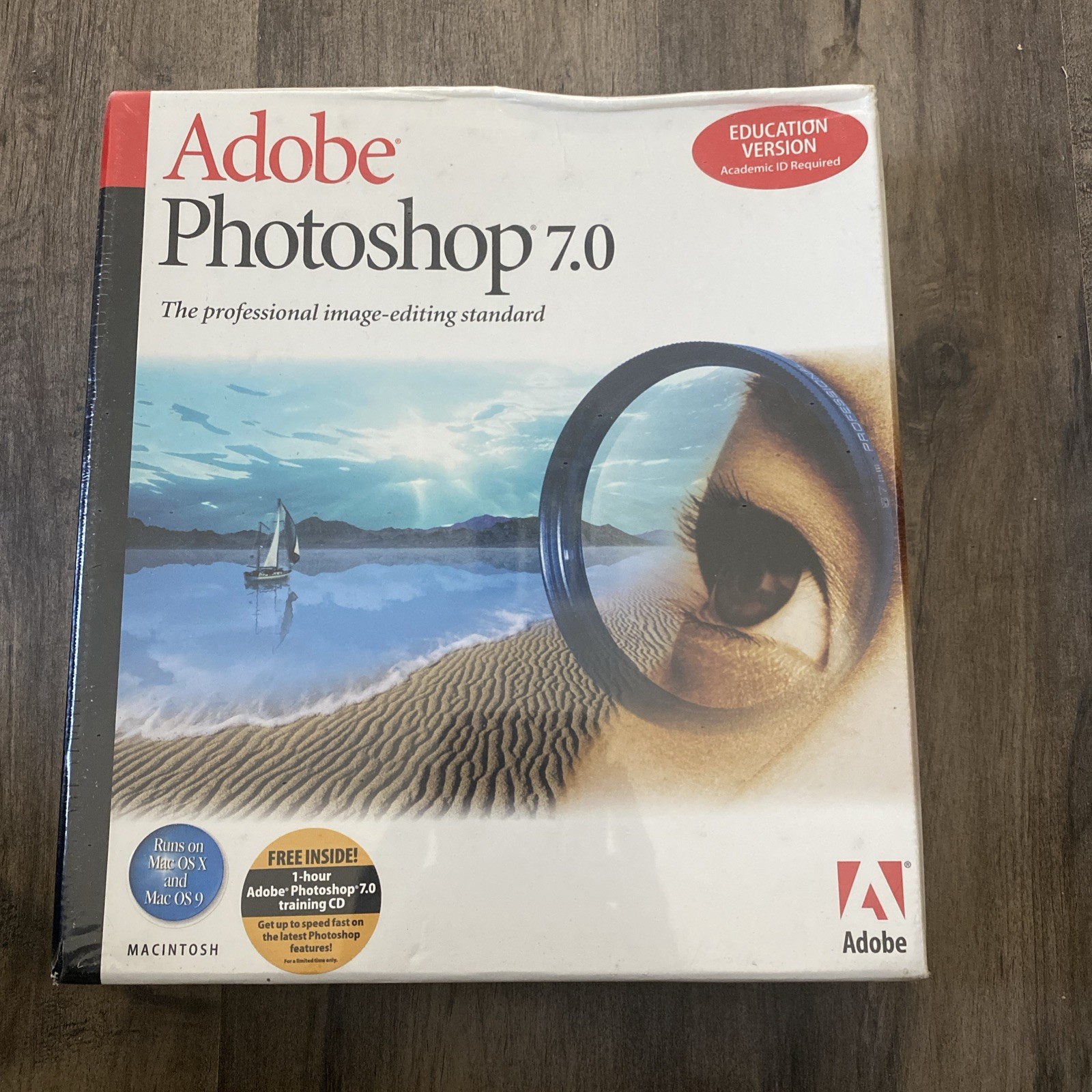 Adobe Photoshop 7.0 SEALED Mac OSX Mac OS Education Version New Sealed