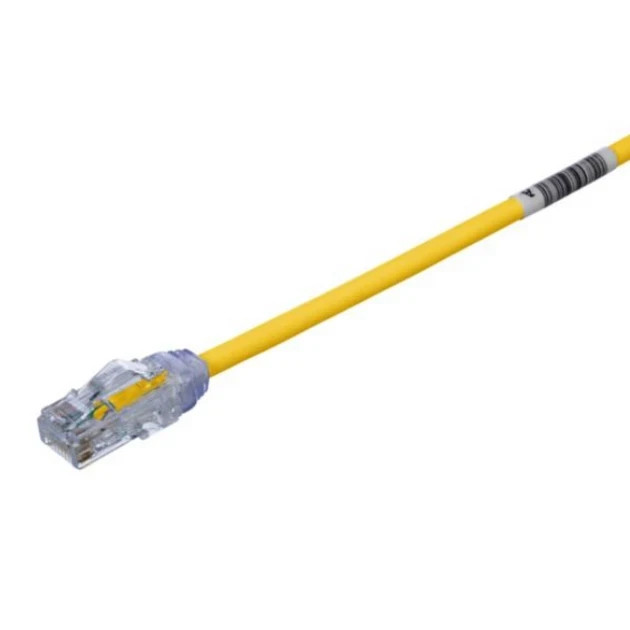5 ft Panduit UTP28X5YL 28 AWG Copper Cat 6A U/UTP Patch Cord Yellow