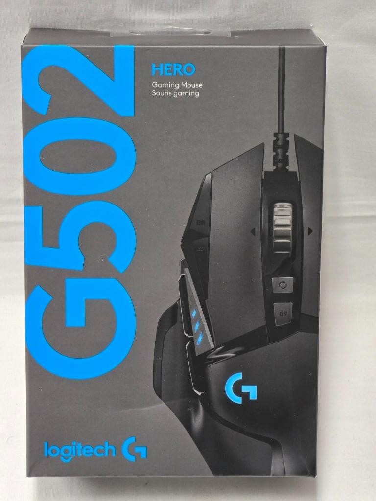 Logitech 910-005469 G502 HERO Wired Optical Gaming Mouse with RGB Lighting -BLK