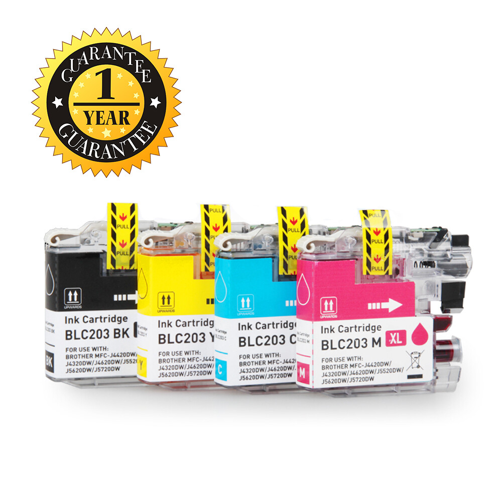 4PK LC-203 LC203 XL Ink Cartridge For Brother MFC J480DW J680DW J4420DW J5520DW