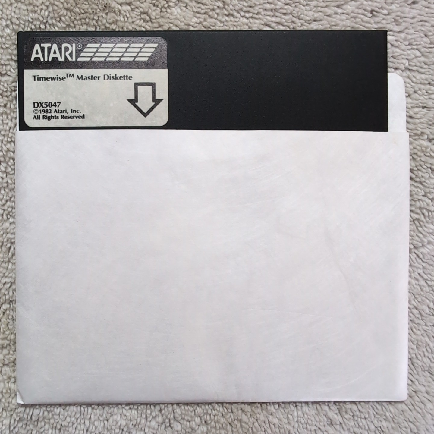 Timewise Master Diskette 1982 Atari  5.25" Floppy DX5047