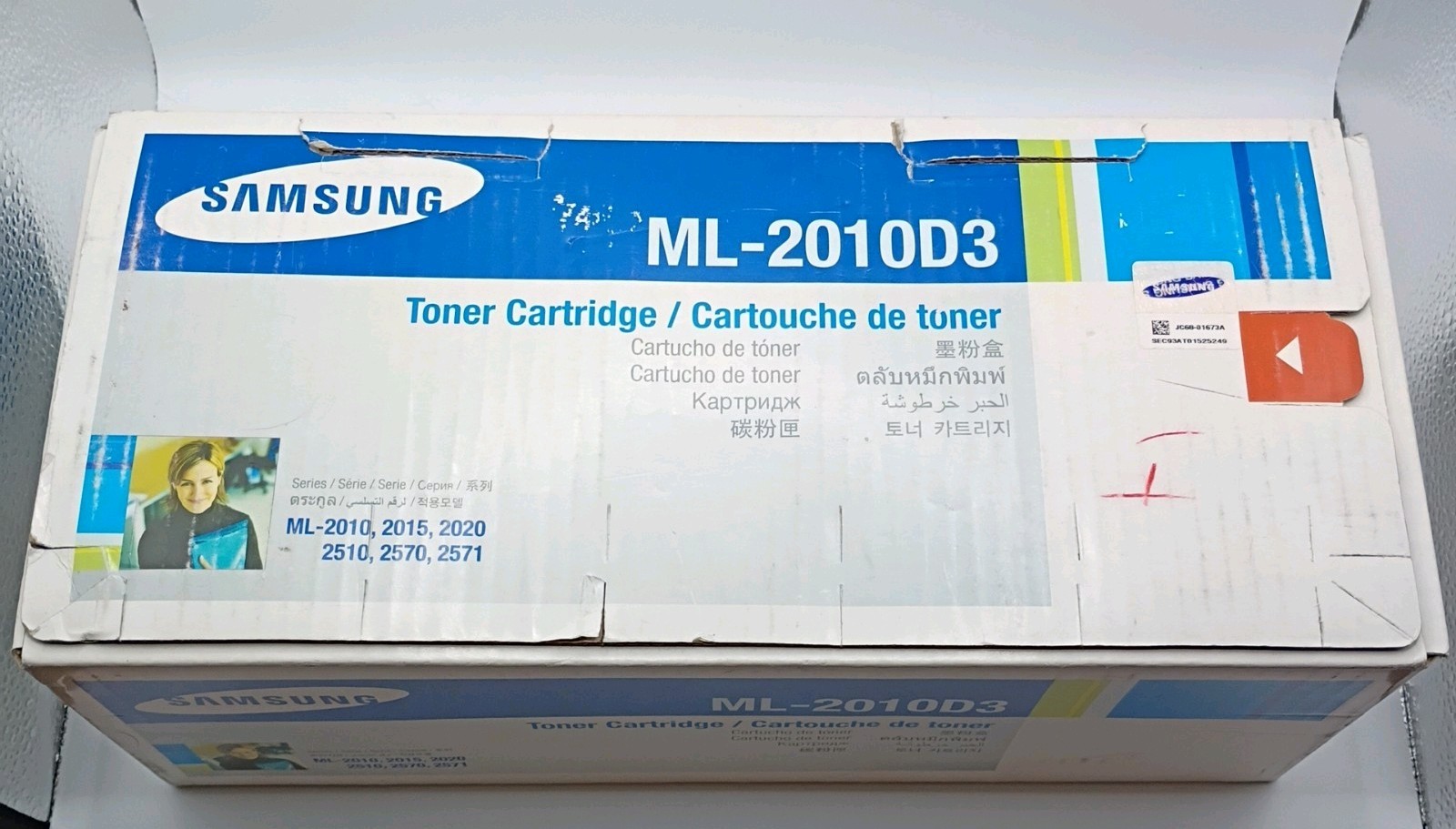 Samsung ML-2010D3 Laser Toner Cartridge ML-2010, 2015,2020,2510, New Sealed