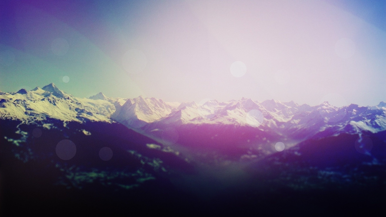 Landscape  art mountains sunlight nature snowy mountain Custom Gaming Mat Desk