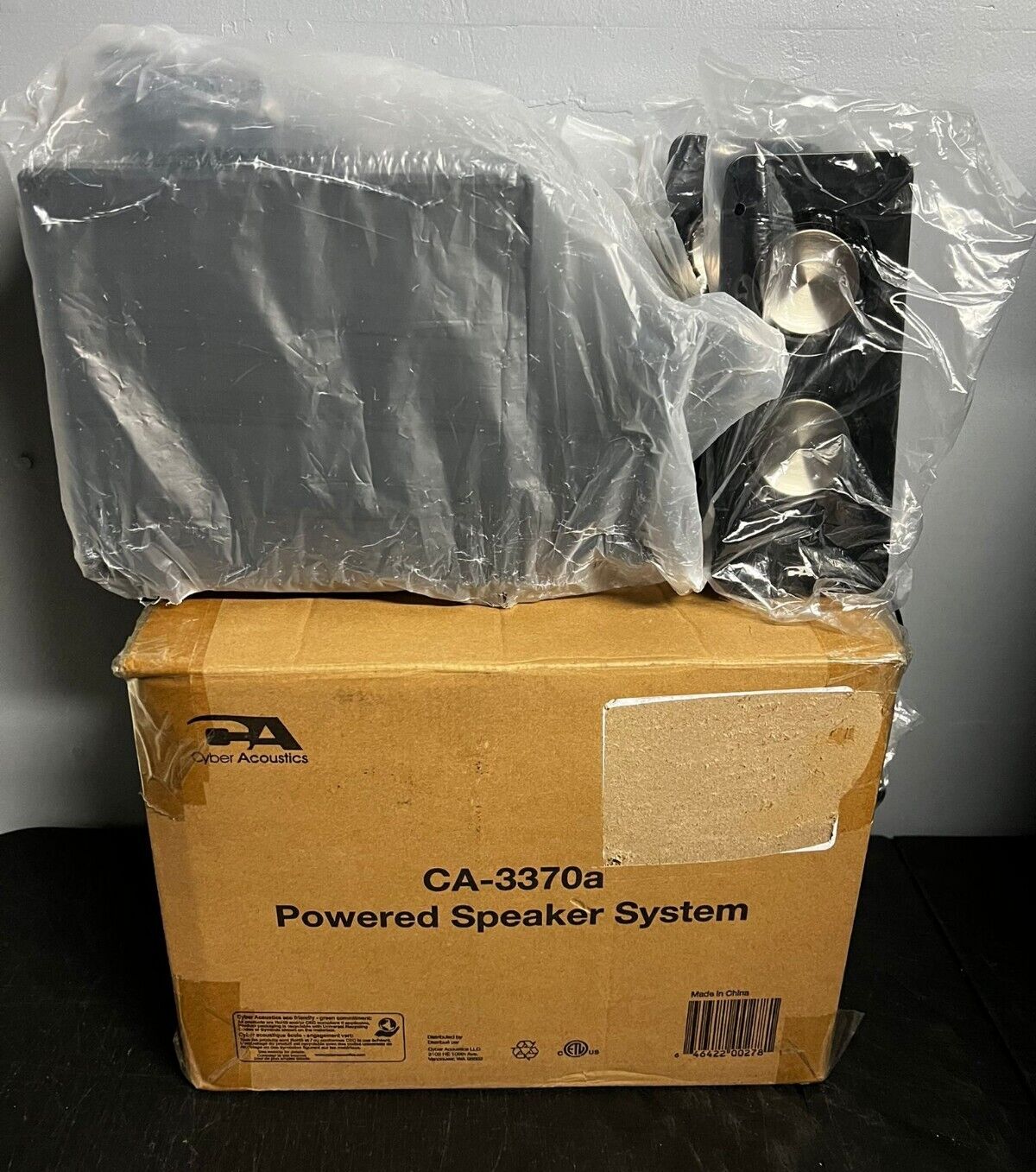 OPEN BOX Cyber Acoustics CA-3370a 3 Speaker System 44W 