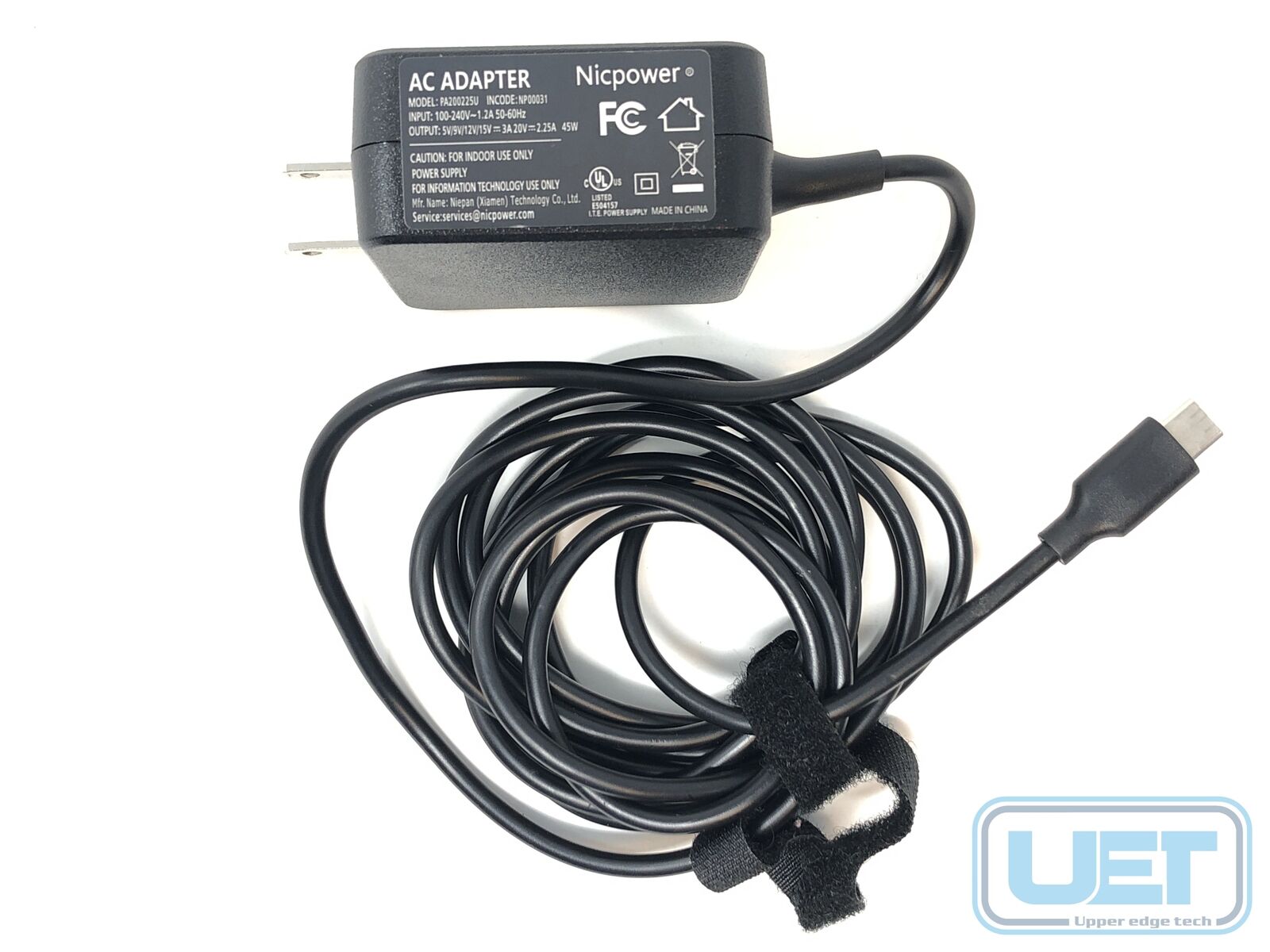 Unavailable AC Power Adapter Cable PA200225U 45W USB-C Nicpower Tested Warranty