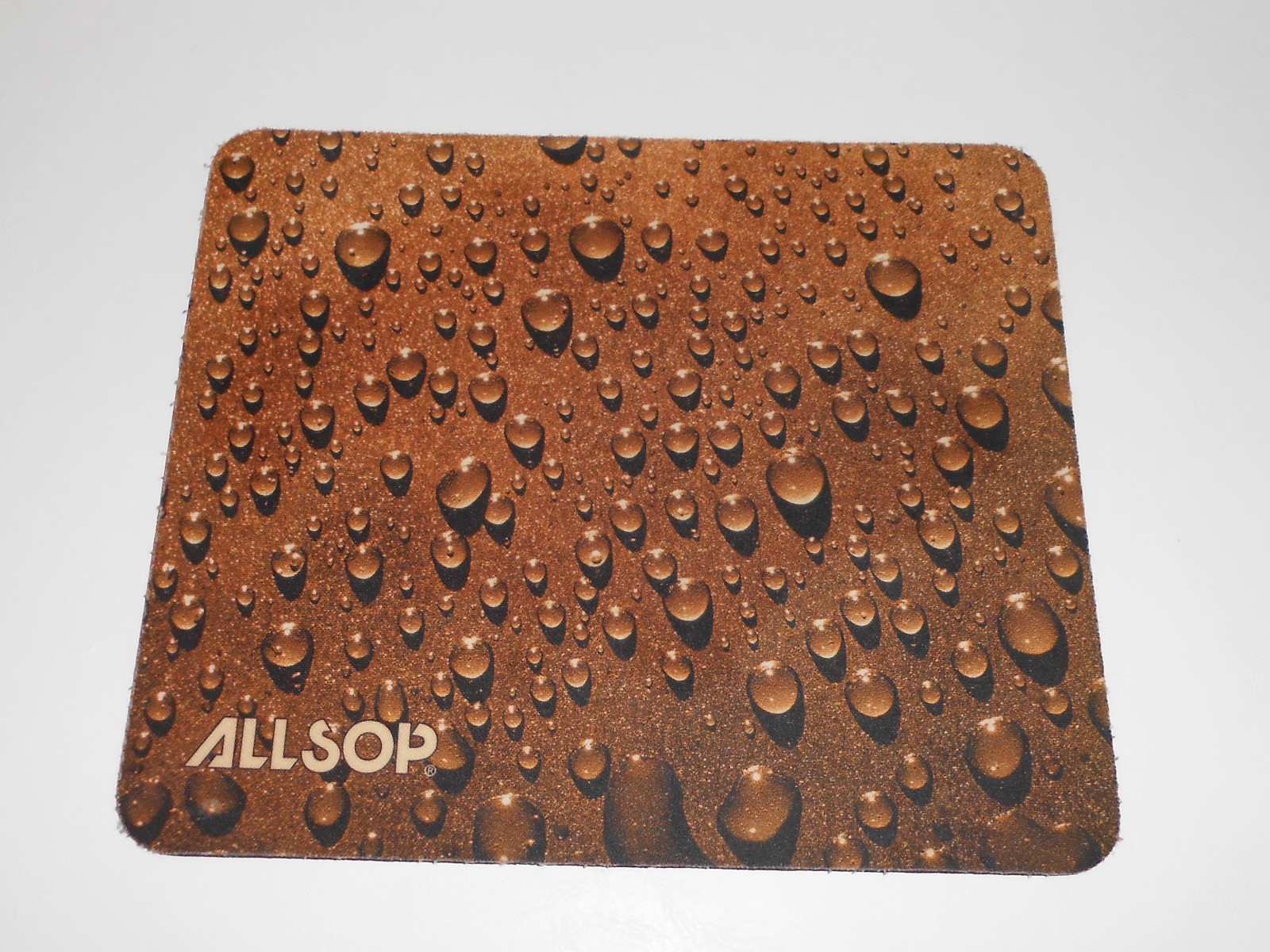 Allsop Brown Rain Drop Mouse Pad Water Bubble Print