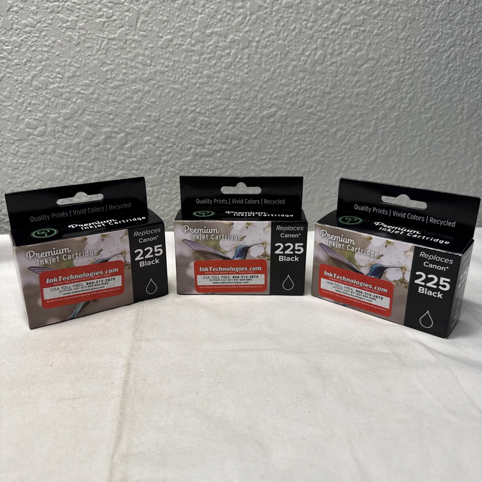 NEW Premium Inkjet C-PGI225BK Black Ink Cartridge Replace Canon 225 Exp05/24 (3)