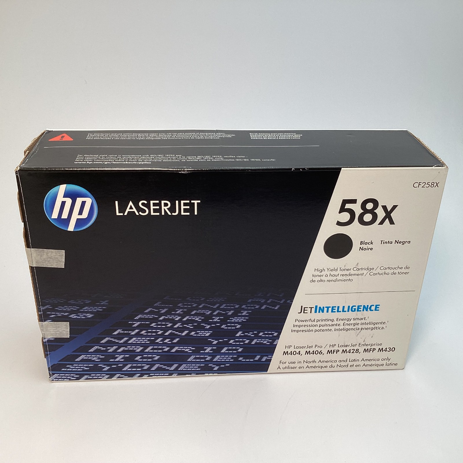 HP 58X CF258X Black LaserJet Toner Cartridge Exp 08/2021 - 2400 Pages Remaining