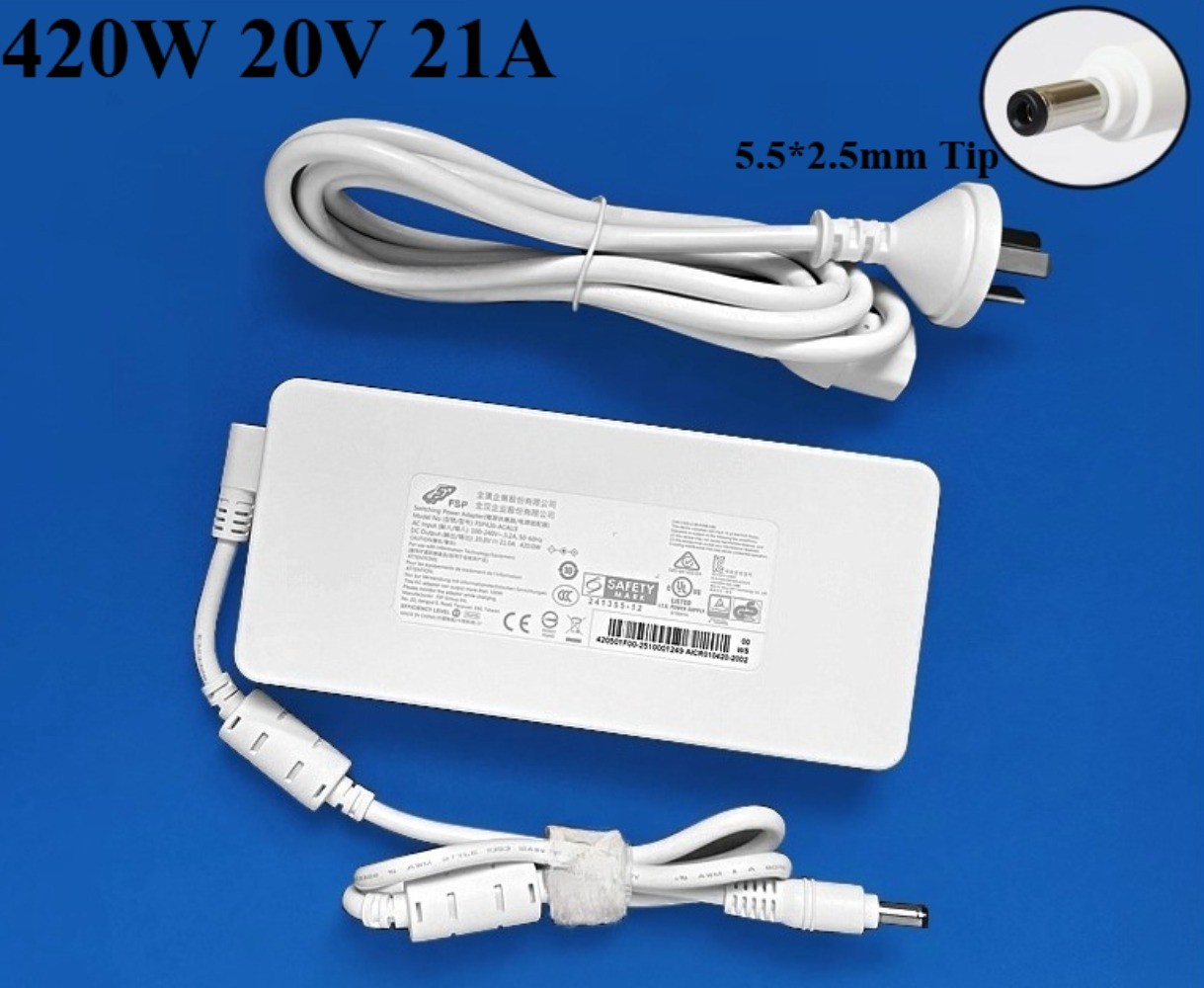 Original 20V 21A 420W FSP AC Adapter Charger 5.5*2.5mm Tip Power Supply