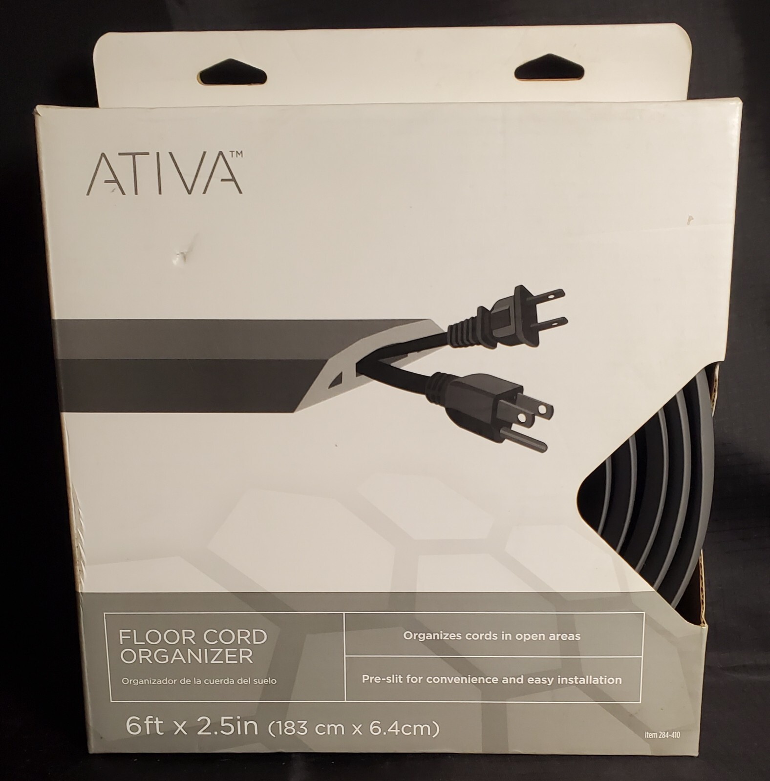 Ativa Floor Cord Organizer, designed to manage and protect cords in open areas.