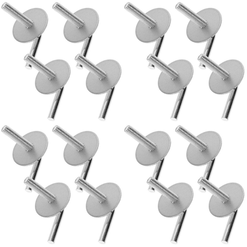 Durable 16Pcs Iron Fan Stand Bolt Kit Silver Fan Pedestal Mounting Hardware