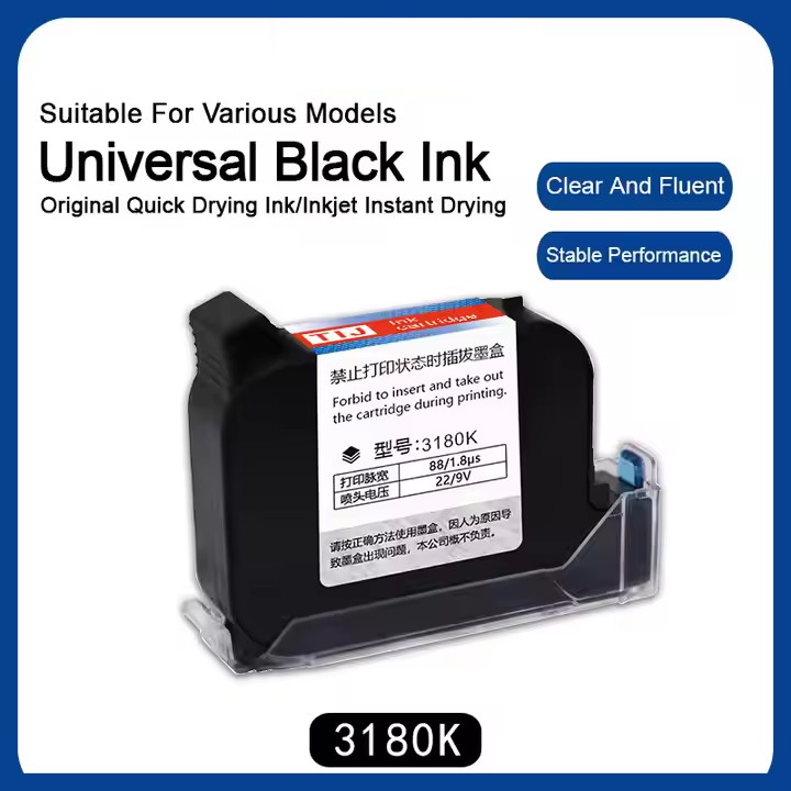 3pcs inkjet printer 12.7mm universal ink cartridge with high adhesion  clarity