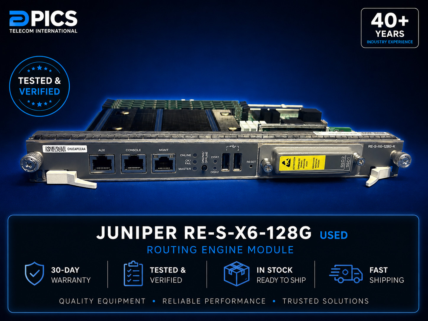 Juniper RE-S-X6-128G-S-S Routing Engine 128GB for MX Series Router