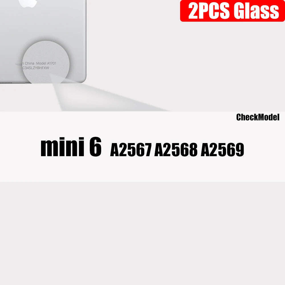 2pcs Clear Tempered Glass For Ipad 9 8 7 6 5 9th Generation 8th 7th 6th Screen P
