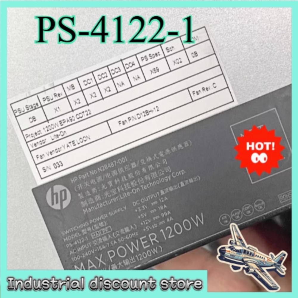 PS-4122-1 HP Omen 45L 1200W ATX 3.0 Power Supply 80 Plus Gold N28487-001 PSU
