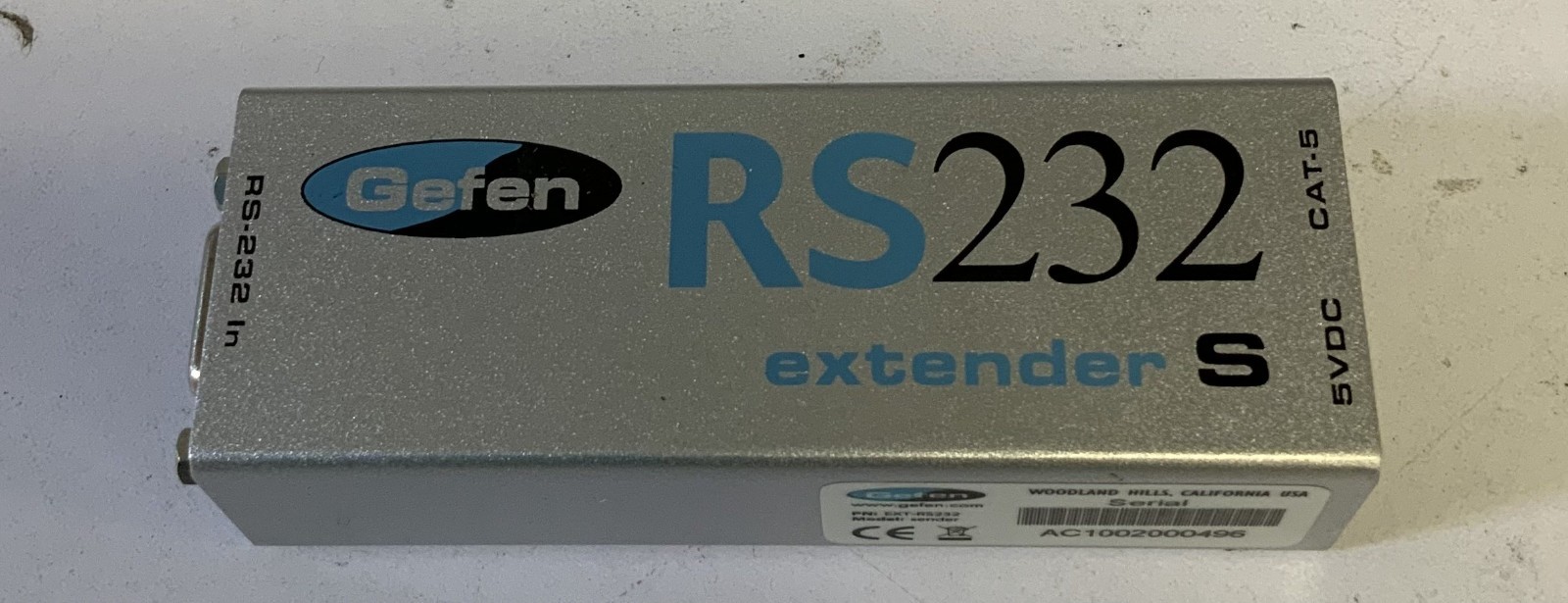Gefen RS232 Cat5 Extender (EXT-RS232), Silver "N6B"