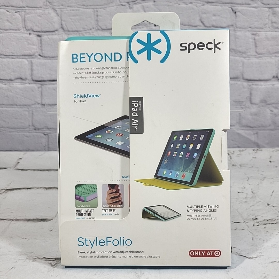 Speck Style Folio Case and Stand for Apple iPad Air 1st Gen Aqua Blue NEW 