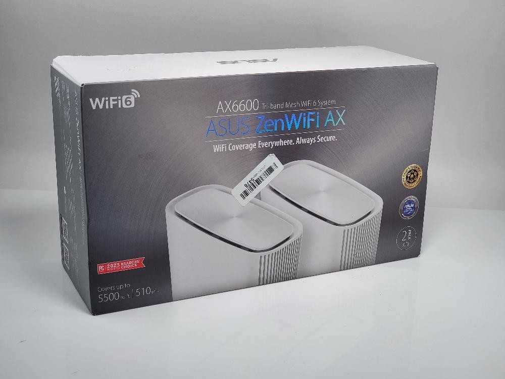 ASUS ZenWiFi AX6600 XT8 Tri-Band Mesh WiFi 6 System 2-Pack White