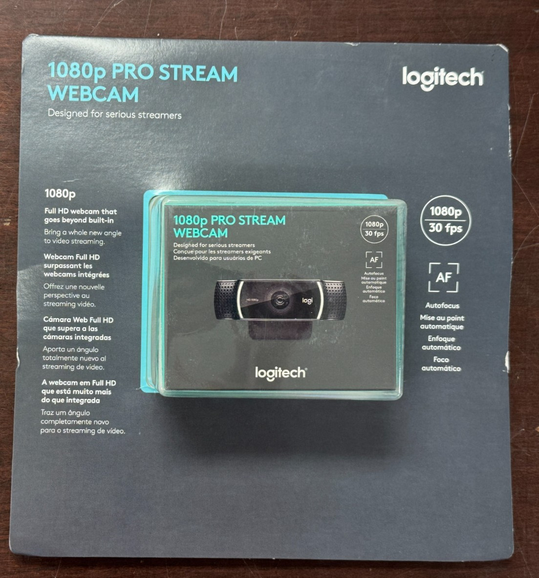 NEW Logitech C922 Pro Stream Webcam 1080p 30fps Autofocus V-U0028 USB