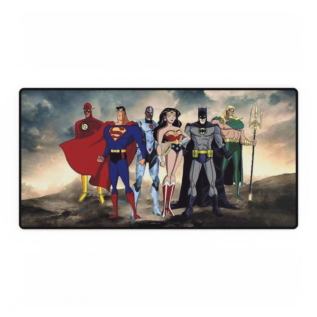 DC Comics Justice League Animated Style Heroes Mouse Pad Desk Mats