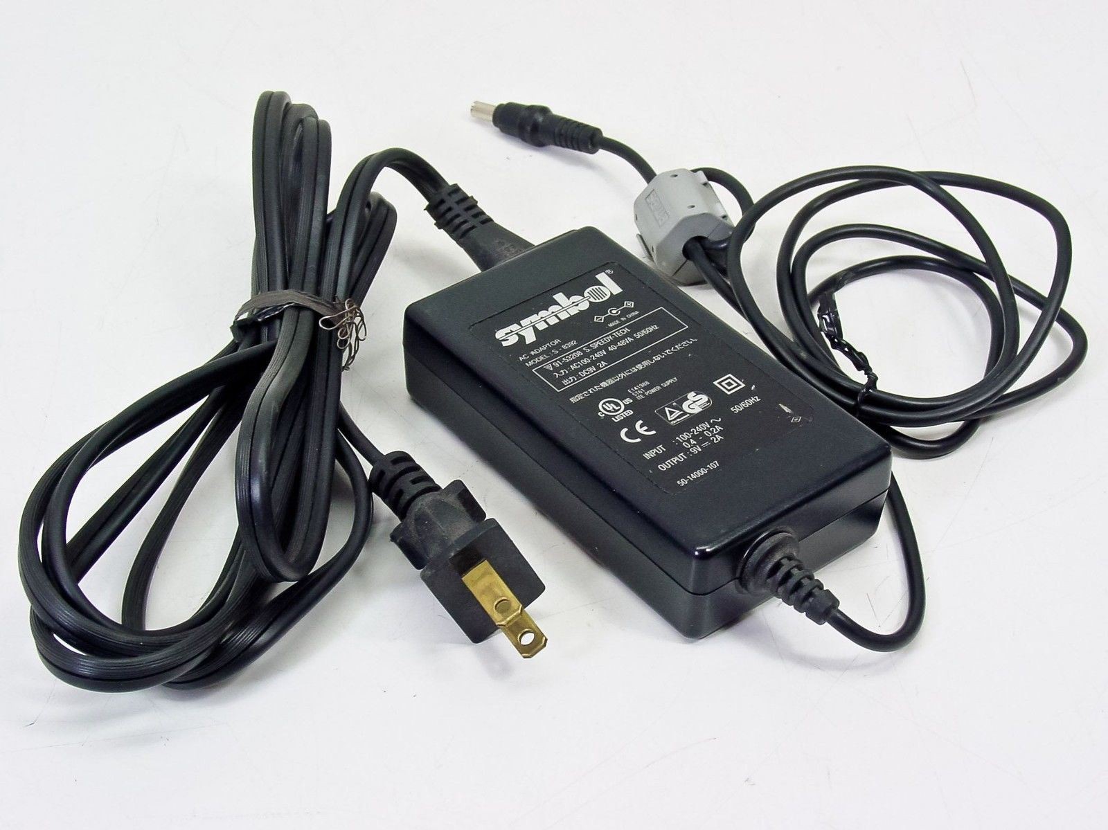 Symbol Technologies S-8392 AC Adapter 9V 2A 100-240V Barcode Scanner Power