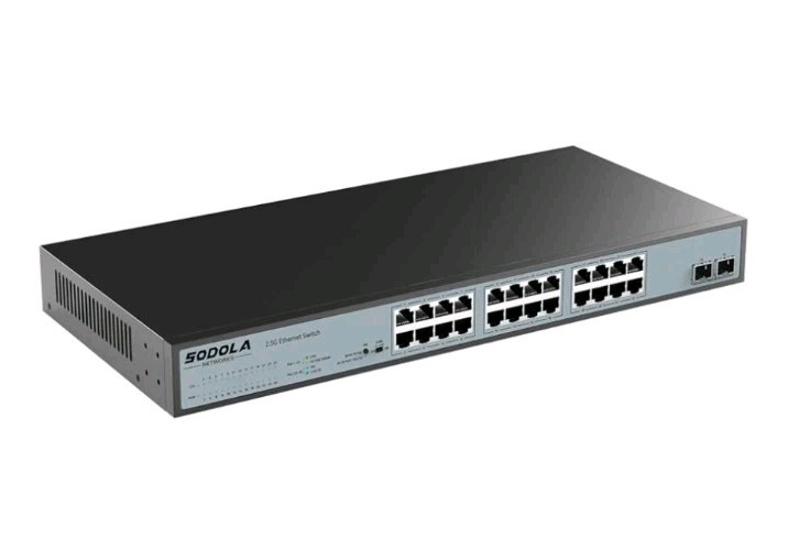 24 Port 2.5Gb Umanaged Switch,24X2.5G BASE-T Ports,2X10G SFP, 160Gbps Switchi...