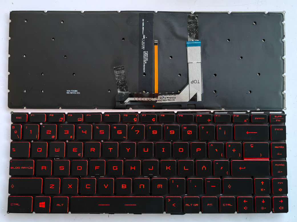MSI GF63 MS-16R1 PS63 P65 GF63 MS-16S2 GF65 GS65 Backlit keyboard SP