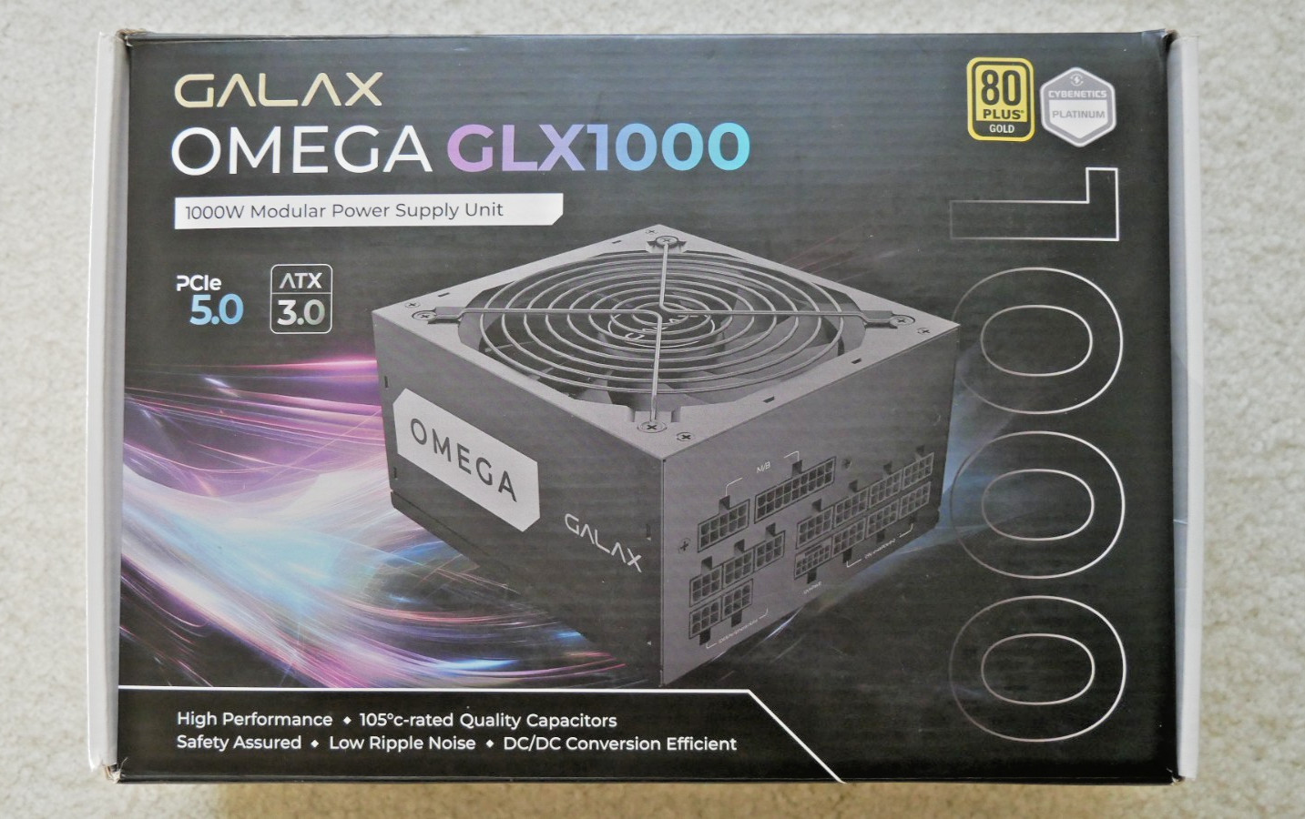 GALAX OMEGA 1000 WATT ATX 3.0 PCIe 5.0 Fully Modular PSU Power Supply