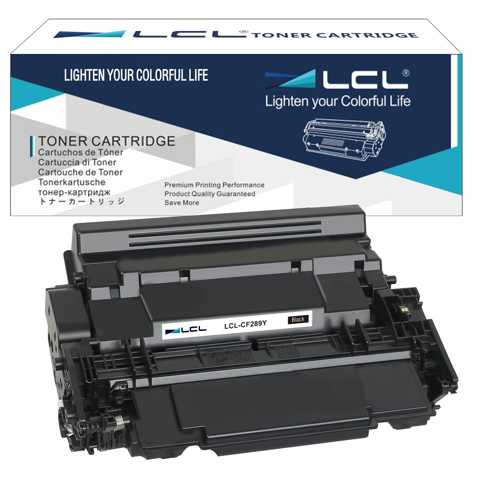 LCL CF289Y Black Toner Cartridge Extra High-Yield with Chip Replacement for HP 8