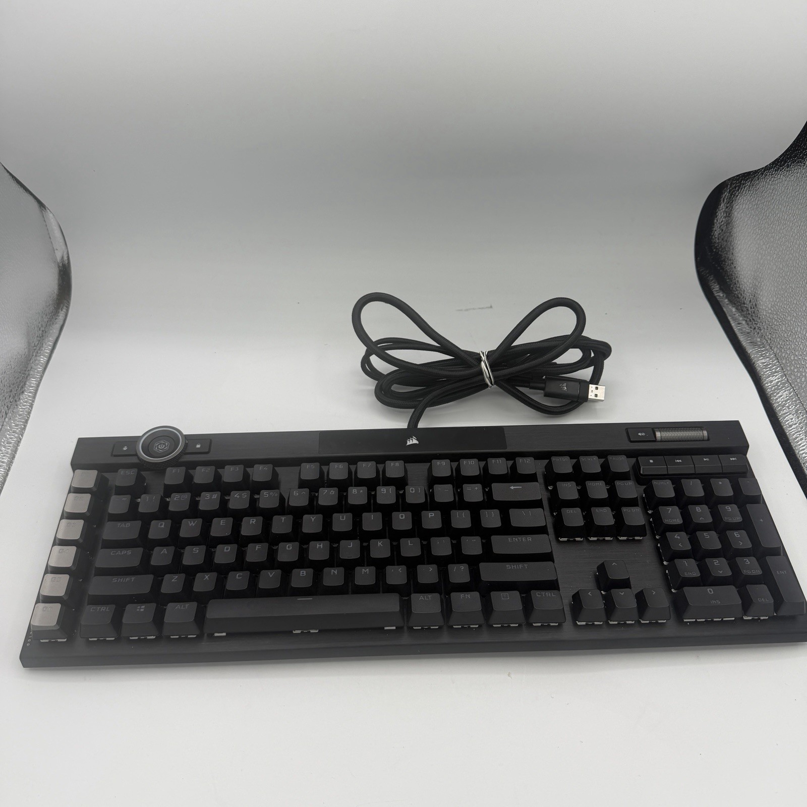 Corsair K100 RGB OPX Optical Mechanical Gaming Keyboard CH-912A01A-NA Black