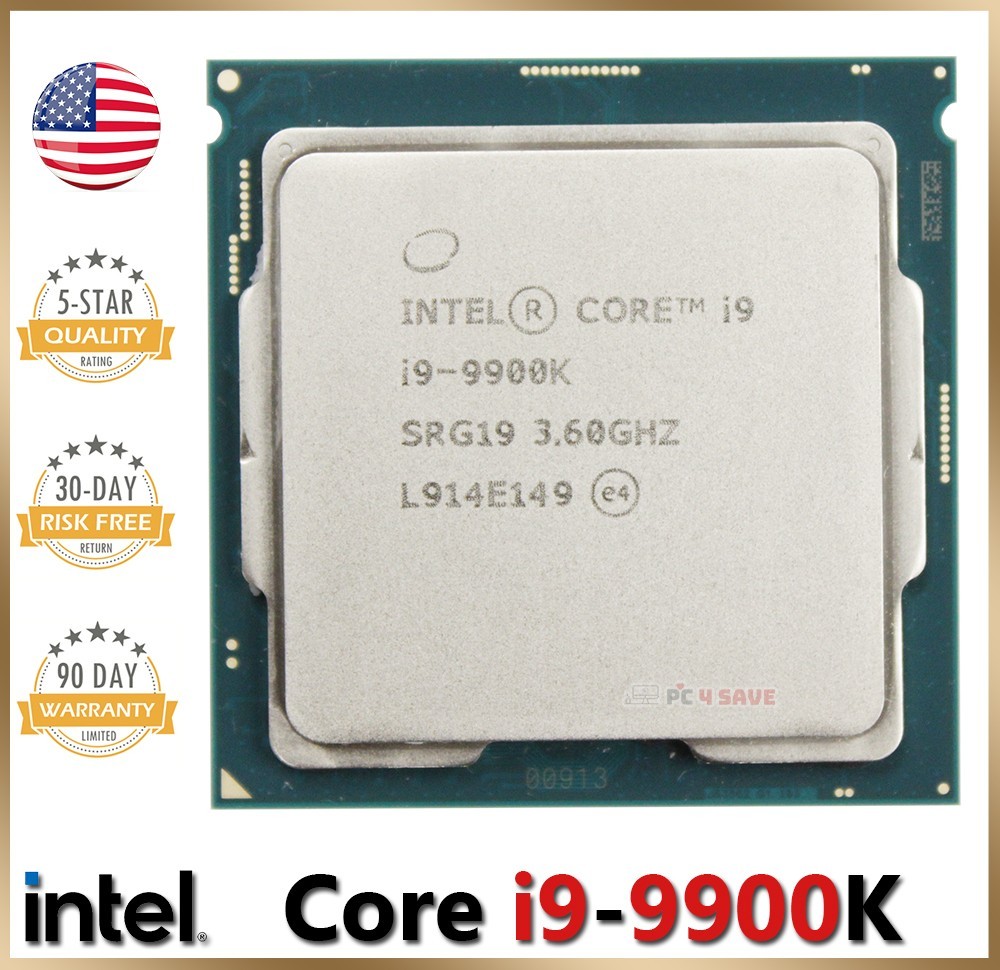 9th Gen Intel Core i9-9900K 3.60GHz  (Turbo 5.0GHz) 16MB 8-Core SRELS SRG19 CPU