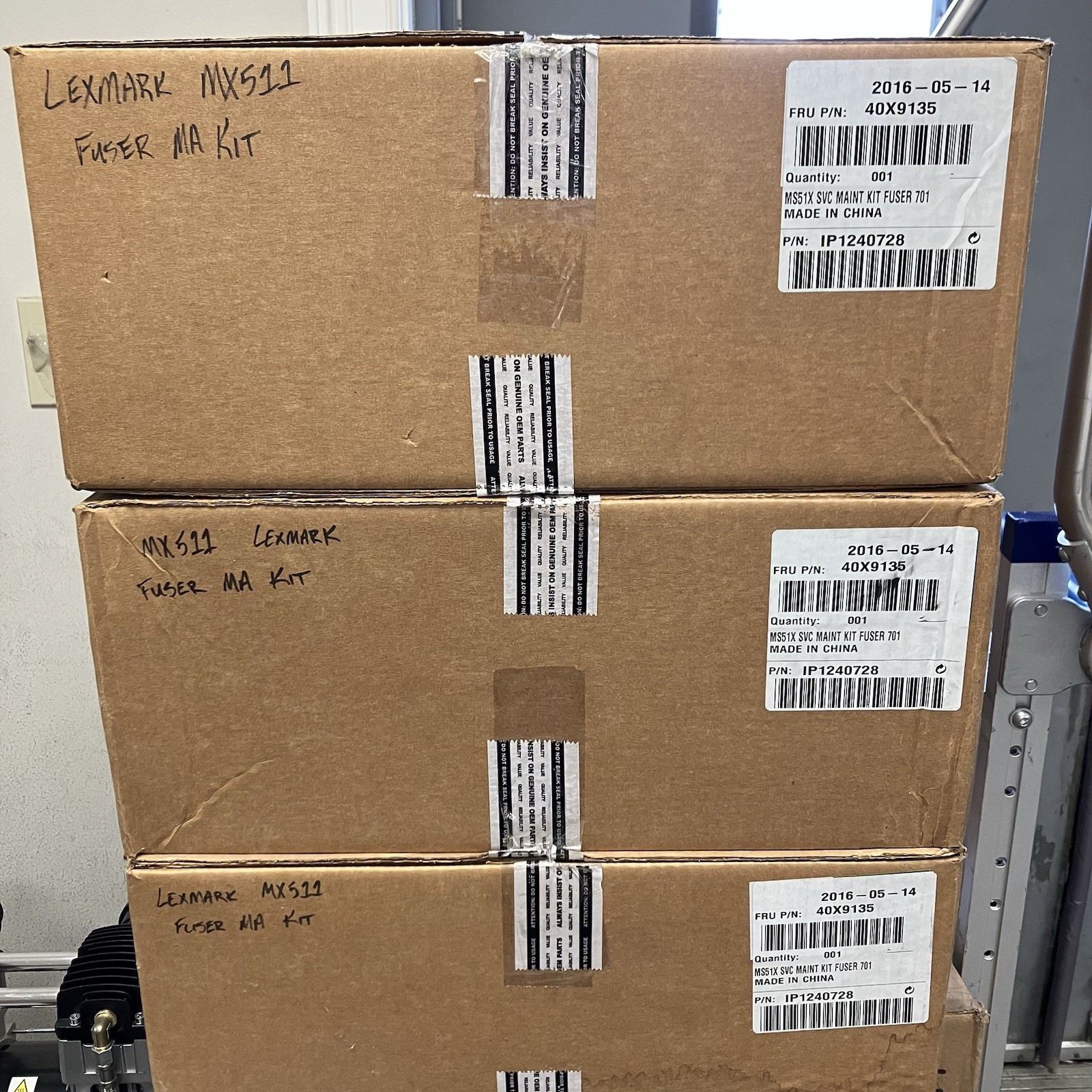 NEW OEM Lexmark Fuser 40X8023 + 40X9135 MAINTENANCE KIT MX410 MX510 MX511  BONUS