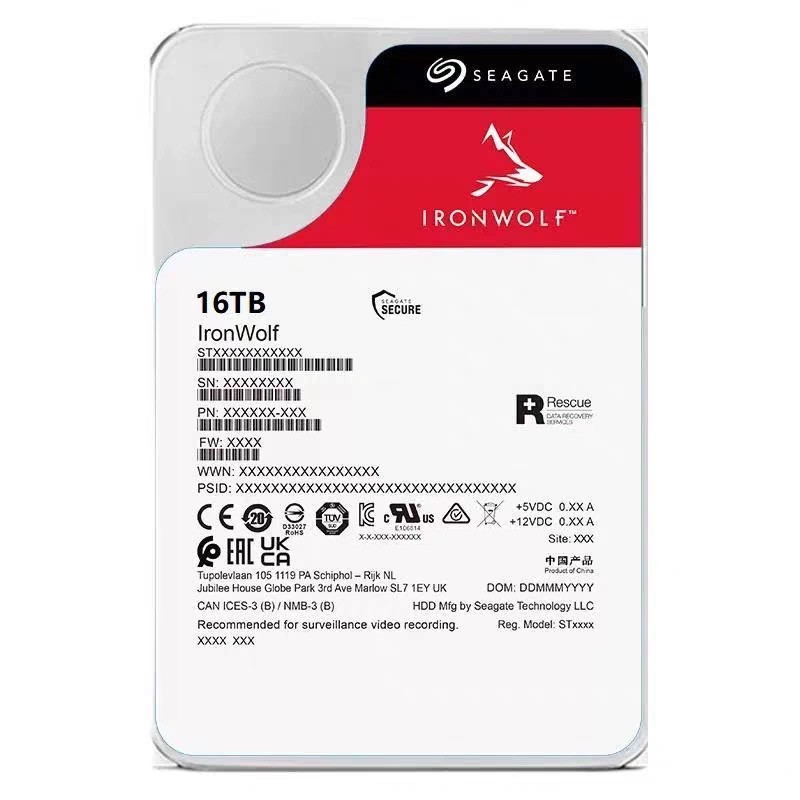 1PC New Seagate IronWolf Pro ST16000NT001 16TB 7200RPM 256MB 6Gb/s SATA 3.5" HDD