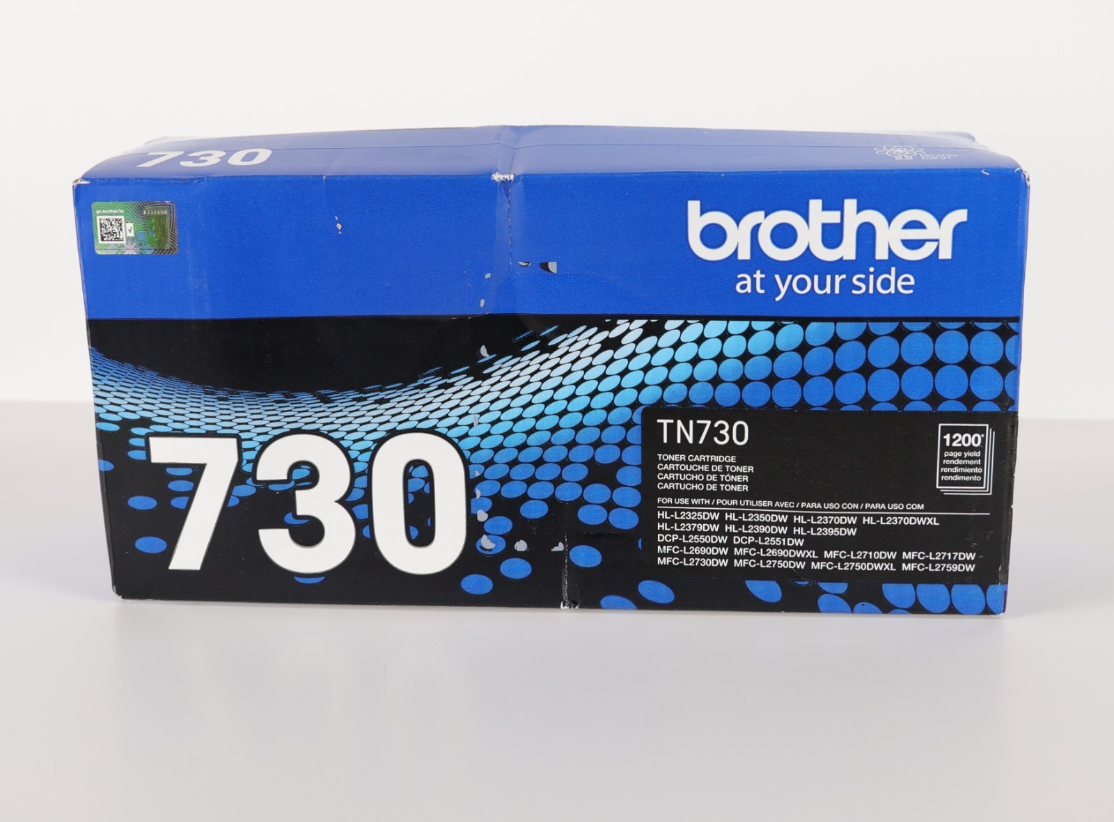 Brother TN-730 Black Toner Cartridge Genuine New Sealed Box