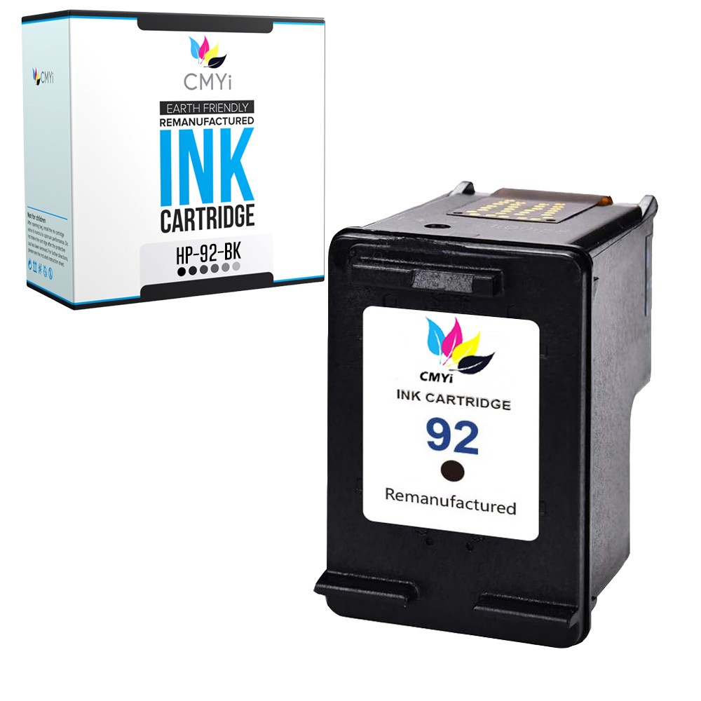 1PK CMYi Compatible HP 92 Black Ink Cartridges for Deskjet Printers 5420 5440